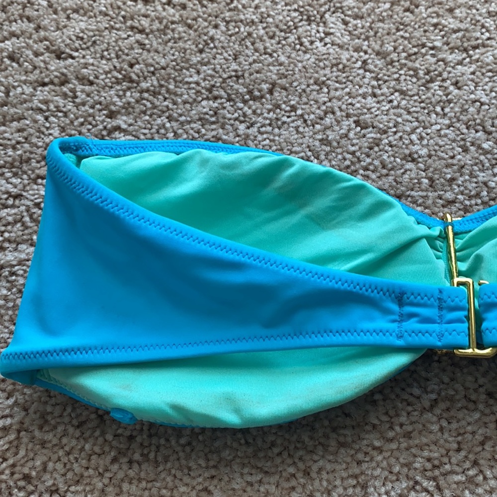 Victoria’s Secret Blue Bandeau Swim Top Large - Picture 5 of 7
